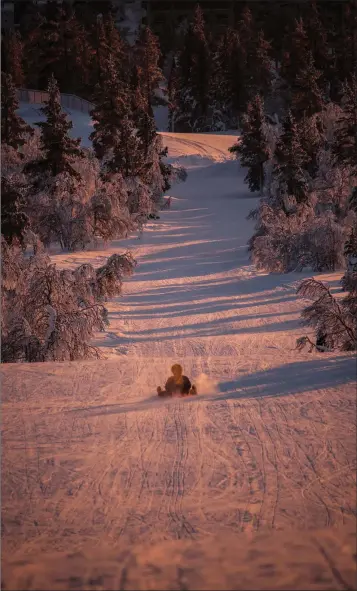  ??  ?? ‘The Beast from the East’ should give us a chance to brush up on our winter sports skills.