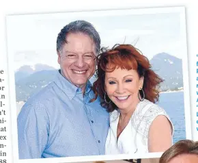  ??  ?? “We’re still friends,” Reba said after her romance with Anthony “Skeeter” Lasuzzo ended last winter.