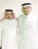  ??  ?? لؤي حمزة مع أحمد الشمراني.