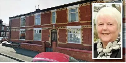  ?? Google streetview ?? ●●The house in Aberdeen Crescent, Edgeley, and (inset) Coun Sheila Bailey