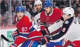  ?? ALLEN MCINNIS ?? With only eight goals so far, Canadiens captain Max Pacioretty’s game has been under the microscope, although the sniping forward had just as many goals at this point last season before finishing with 35.