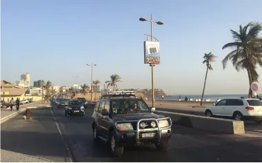  ??  ?? THE CORNICHE coast road in Dakar, one of the most culturally and economical­ly important cities in West Africa.