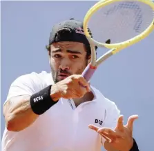  ?? ANSA ?? Matteo Berrettini, 26 anni, è alla terza finale consecutiv­a