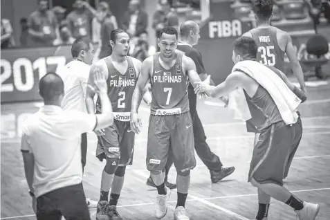  ??  ?? After their sweet revenge against the defending champion China the other night, Gilas Pilipinas now seeks for their second straight victory in the FIBA Asia Cup against Iraq.
