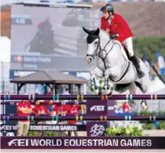  ?? KEYSTONE ?? Martin Fuchs ritt im amerikanis­chen Tryon zu WM-Silber.