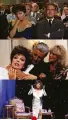  ??  ?? DAME DELIGHTS (top to bottom) collins with paul newman in Rally ’Round the Flag, Boys!; as alexis carrington in Dynasty; and on stage during her Unscripted tour.