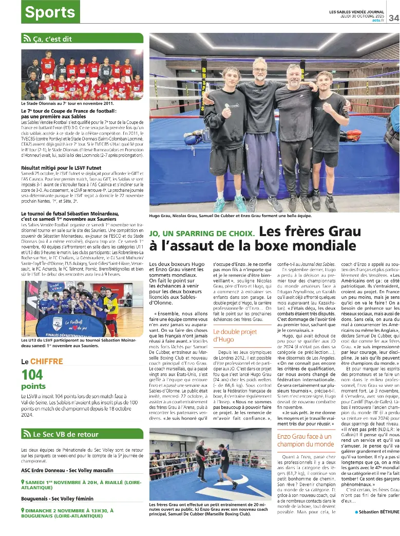 Les frères Grau à l’assaut de la boxe mondiale - PressReader