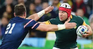  ??  ?? IN THE THICK OF IT: Schalk Brits has been called up to the Springbok squad ahead of Saturday’s second Test against England.