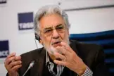  ?? — AFP ?? Spanish tenor Placido Domingo gives a press conference ahead of his concert in Moscow.