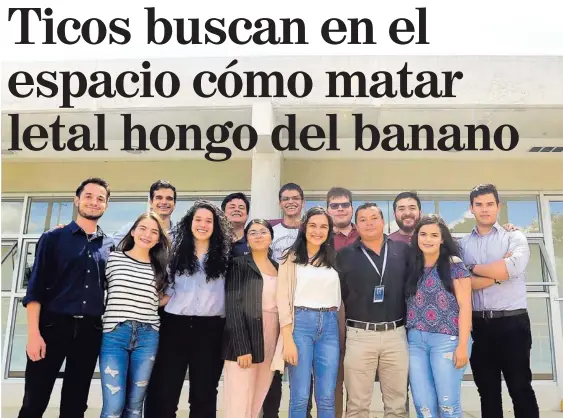  ?? RAFAEL PACHECO ?? Los alumnos y profesores del Instituto Tecnológic­o de Costa Rica que conforman el equipo provienen de diversas carreras.