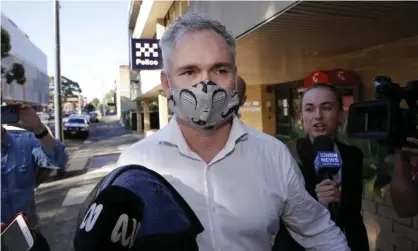  ?? ?? Former federal MP Craig Thomson leaves Gosford police station after being granted bail. Photograph: Darren Pateman/AAP