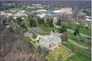  ?? Patrick Sikes / For Hearst Connecticu­t Media ?? A drone view of Fairfield University. Proposed legislatio­n would allow Connecticu­t colleges to collect informatio­n every two years about sexual violence incidents.