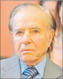  ??  ?? Carlos Menem