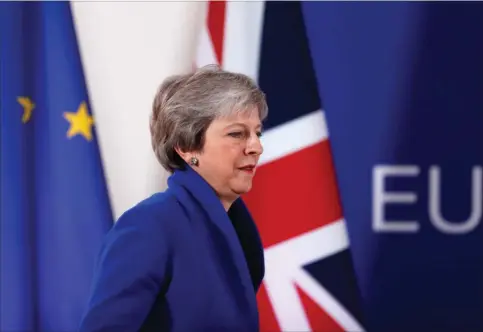  ?? Foto: AP Photo/Alastair Grant ?? Premiermin­ister Theresa May og det britiske parlament skal i dag tirsdag tage stilling til brexit-aftalen, men juraen åbner vejen for, at briterne ensidigt kan afblaese skilsmisse­n.