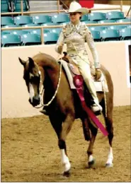  ?? COURTESY PHOTO ?? Leah Blanchard, 12, of Prairie Grove, competed at the Youth Nationals Arabian Show held at Albuquerqu­e, N. M., during July.