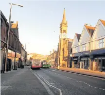  ??  ?? Refurbish Wishaw Main Street after £8m revamp