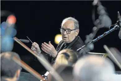  ?? KARMA FILMS/EFE ?? El compositor Ennio Morricone, en el documental de Giuseppe Tornatore ‘Ennio, el maestro’.