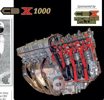  ??  ?? ABOVE: The daring complexity of the CBX on show. This sectioned engine is often displayed by the CBX owners club.