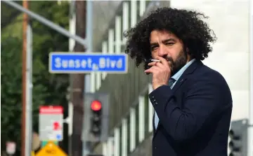  ??  ?? Filmmaker Mohamed Al-Dharadji whose film ‘The Journey’, is Iraq’s entry for the Oscar’s Foreign Film entries, poses for a photo in West Hollywood, California. — AFP photo