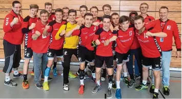  ?? Foto: Claudia Jahn/VfL Günzburg ?? Die A Jugend Handballer des VfL Günzburg wollen in die Bundesliga.