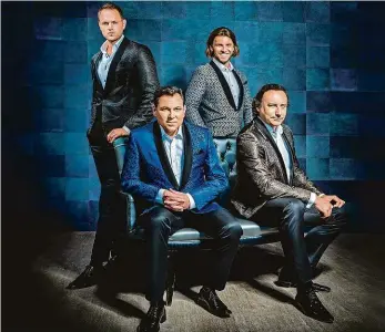  ?? Foto: Tomáš Nosil ?? Vokální kvarteto Zleva Jan Kříž, Pavel Vítek, Michal Bragagnolo a Marián Vojtko.