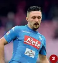  ??  ?? 2 Mario Rui, il terzino impegnato nella rosa da novembre al posto di Ghoulam e che dovrà fare gli straordina­ri fino alla fine
2