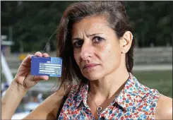  ??  ?? Back in Hungary: Journalist Ani Horvath with her EHIC card