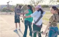  ?? ?? ▮ El tiro con arco es una disciplina que ya se practica en un espacio de la unidad deportiva Santiago V. González gracias al apoyo del programa Impulso Deportivo.