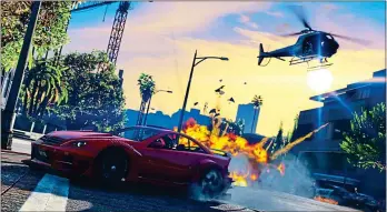  ?? ?? Explosive growth: the most successful piece of media entertainm­ent in history is the video game Grand Theft Auto 5, grossing more than $7.7 billion-plus of income