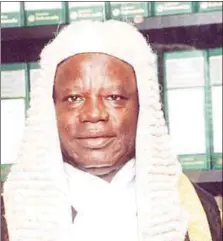  ??  ?? President, National Industrial Court, Justice Babatunde Adejumo