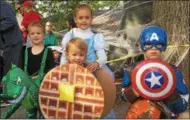  ?? DFM FILE PHOTO ?? Impersonat­ing their favorite characters and breakfast food at the Boo at the Zoo Halloween celebratio­n at Elmwood Park Zoo, Norristown, in 2016, are, from left, Dempsey Minteer, 4, Camryn Bowser, 5, Lennon Minteer, 2, and Lucas Bowser, 6. The zoo recently announced it will hold a special event for kids with special sensory needs.