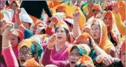  ?? PTI ?? At the rally of PM Narendra Modi in Imphal on Saturday.