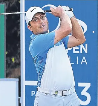  ??  ?? Home favourite Francesco Molinari.