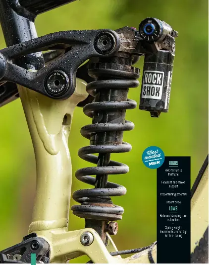 Rockshox super deluxe coil spring weight sale