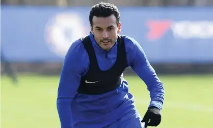  ??  ?? Pedro has been a peripheral figure at Chelsea lately but Frank Lampard had wanted to retain himuntil the end of the season. Photograph: Darren Walsh/Chelsea FC via Getty Images