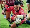  ??  ?? Ma’a Nonu scored a try in Toulon’s 24-20 European Champions Cup win over Bath.