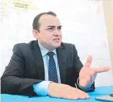  ?? FOTO: MARIO URRUTIA ?? Jencarlo Fernández Cavalcante, presidente de la Confemel y del Colegio Médico de Brasil, estuvo en la asamblea general extraordin­aria de la confederac­ión realizada en Honduras.