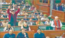  ??  ?? PM Narendra Modi addresses the Lok Sabha during the ongoing Budget Session on Wednesday.