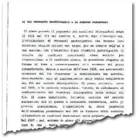  ??  ?? Crediti A pagina 4 del decreto, il Tribunale definisce «non conforme a legge» rimborsare i crediti postergati e quelli chirografa­ri insieme