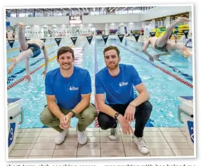  ?? ?? Pooling together: Jamieson and Wallace at Edinburgh’s Royal Commonweal­th Pool