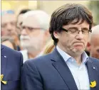  ?? [ APA ] ?? Katalonien­s Premier Carles Puigdemont steht unter großem Druck.