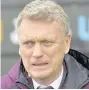  ??  ?? ROCKY ROAD: Moyes