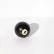 ??  ?? BLACK BALL: Stolen from a bar in New York, 2002.