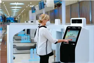  ?? ?? Immigratio­n and other procedures at Dubai Internatio­nal’s Terminal 3 will be faster with biometric data from January.