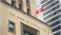  ?? NATHAN DENETTE THE CANADIAN PRESS FILE PHOTO ?? Bank of Nova Scotia acquired wealth services company MD Financial Management from the Canadian Medical Associatio­n.