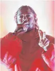  ?? FOTO: DPA ?? Kendrick Lamar vor Kurzem bei einem US-Konzert.