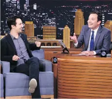  ?? NBC ?? The Tonight Show Starring Jimmy Fallon will broadcast from Puerto Rico on Jan. 15 and Lin-Manuel Miranda, left, is set to be his main guest.