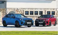  ?? Intihar / Foto: Žiga ?? BMW X2 v običajni (levo) in električni različici iX2