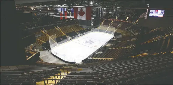  ?? JACK BOLAND ?? The 12 Eastern Conference National Hockey League teams will be in bubble environmen­ts of hotels around Scotiabank Arena in Toronto if and when the season resumes.