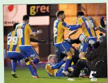  ??  ?? SHREW BEAUTY: Shrewsbury celebrate last week’s win